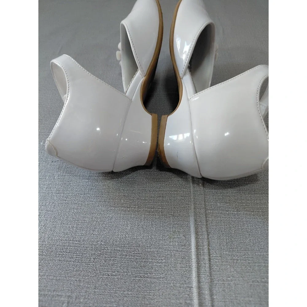 Christie & Jill Lil Heaven Girls Round Mary Jane Shoes US 1M White Ankle Strap